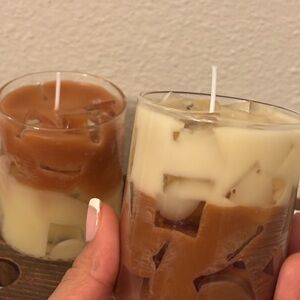 Iced coffee candle with cinnamon leaf essential oil (2)
